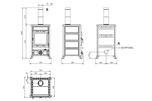 Preview: Kaminofen Rossella Petra von La Nordica